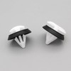 VVO Fasteners Plastic Side Body Moulding Strip Trim Clip, White
