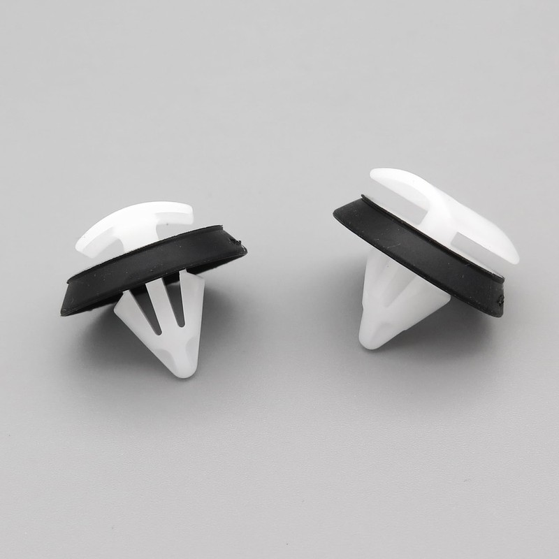 VVO Fasteners Plastic Side Body Moulding Strip Trim Clip, White