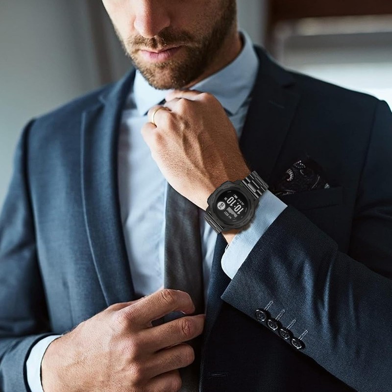 Metal Strap for Garmin Instinct 2, Quick Release Stainless Steel