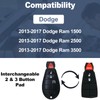 Key Fob Replacement Kit fits for 2013-2017 Dodge ram 1500
