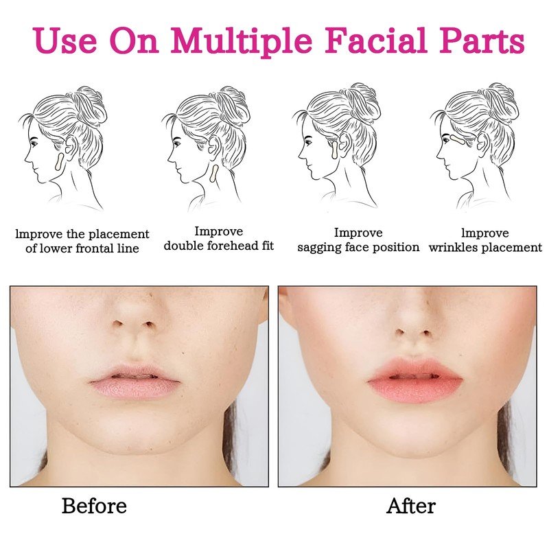 100 PCS Face Lift Tape Invisible, Face Tape Lift Waterproof,
