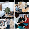 Garment Steamer Hanger with Ironing Glove, Telescopic Clothes Steamer Stand,