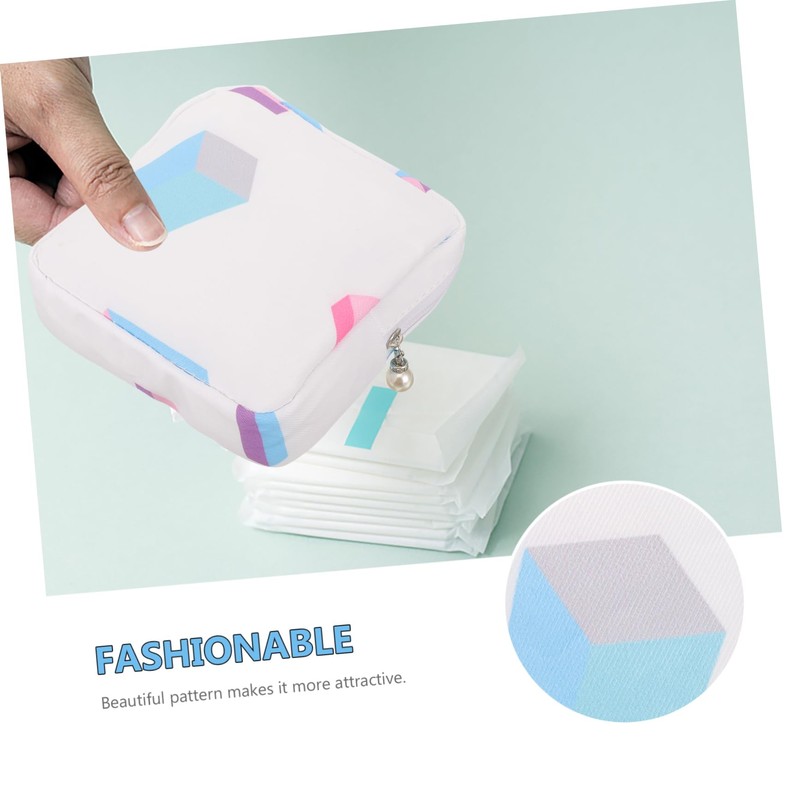 STOBAZA Sanitary Napkin Storage Pouch Makeup Bag Alternative Attractive Design