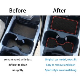Car Cup Holder Inserts Coasters Compatible with CRV, Anti Slip Car Coasters Fit for CRV 2020 2021 2022 2023 Interior Accessories