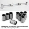 Lm8uu Double Linear Motion Bearing 8 mm Sealed Cylinder Linear