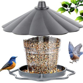 Wild Bird Feeder Foldable Panorama Gazebo Bird Feeder Portable Outdoor Hanging Bird Feeder