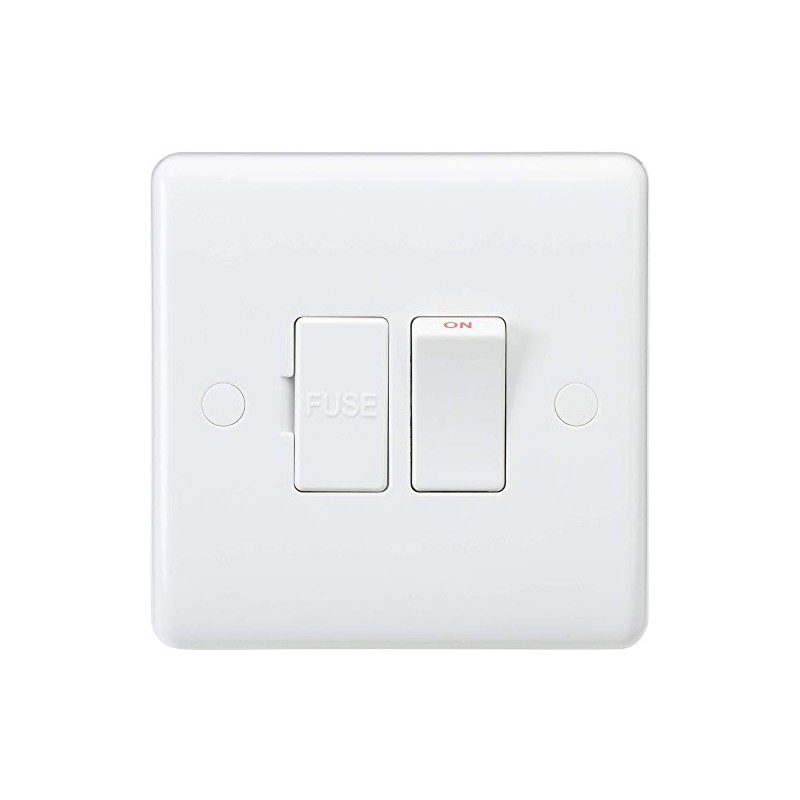 Knightsbridge CU6300N Curved Edge 13 A Switched Fused Spur Unit