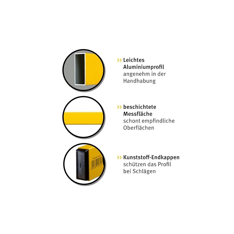STABILA Classic Set 70, 3-Piece Spirit Level Set: 100 cm,