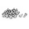 Sourcingmap M5x14mm 304 Stainless Steel Button Head Torx Screws Bolts