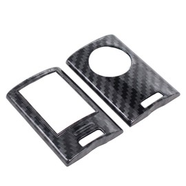 NewYall Carbon Fiber Remote Key Fob Cover Shell Case for ATS CTS Escalade SRX 2009-2014 SRX DTS 2008-2010 Corvette 2014-2019 Smart Keyless Entry Hard Plastic Shell Keyfob Protective