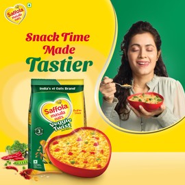 Saffola Masala Oats Veggie Twist, 500 grams (17.63 oz) - Vegetarian