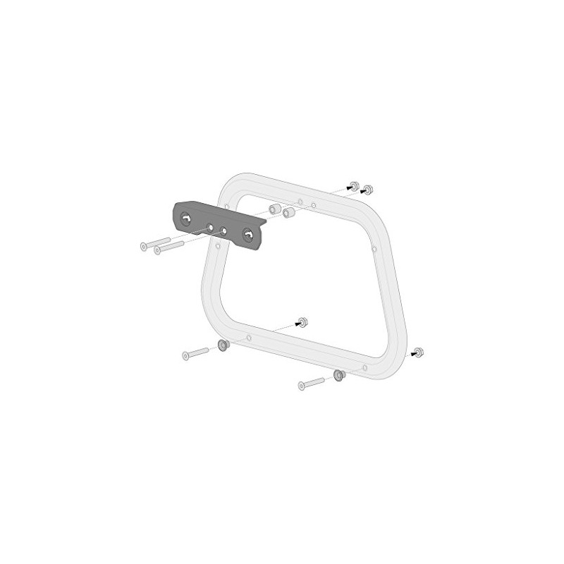 SW-Motech KFT.00.152.22800/B PRO Side Carrier Adapter Kit for Givi Trekker