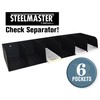 BankSupplies Steel Document Organizer | 6-Pockets | Black | Powder