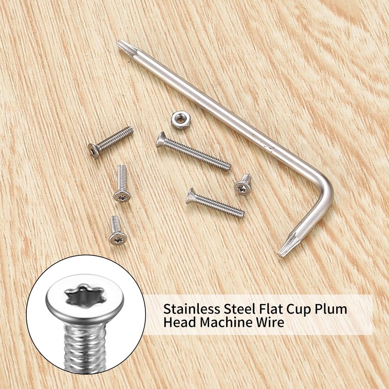 660 Pcs M2 Screws Set, Countersunk Bolts and Nuts Set,