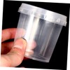 LALAFINA 18Pcs Mini Plastic Storage Buckets Clear Containers for Beads