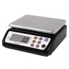 San Jamar SCDG33BK Square Professional Digital Scale Black with Stainless