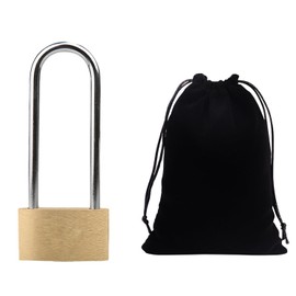 2 Security Locks with 1 Storage Bag, Robust, Weatherproof Padlock, Container Padlock, Solid Brass Safety Padlock