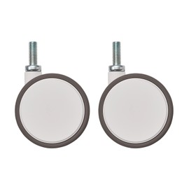 Elector Basic Series BDR75EWBG Two-wheel Caster, 3.0 inches (75 mm), White (Pack of 2)
