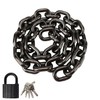 Heavy Duty Security Chain Lock with Padlock, 43 Inch 8mm