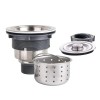 2PCS Stainless Steel Kitchen Sink Strainer W/ Filter Basket Drain