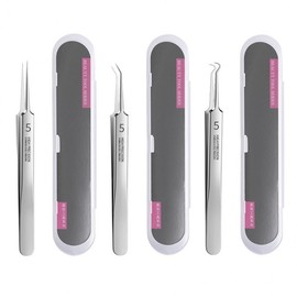 Multi-functional Tweezer Set for Ingrown Hairs, Sebum, Blackheads, Eyebrows & Waxing Straight Tweezer 20ea