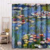 ArtSocket Shower Curtain Waterlilies Water Lilies 1916 Lilly Lillies Claude