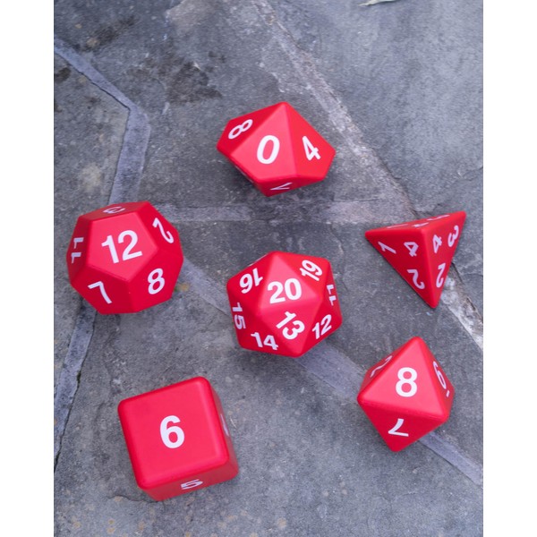 Giant (3.5in) Foam Dice - d20, d12, d10, d8, d6,