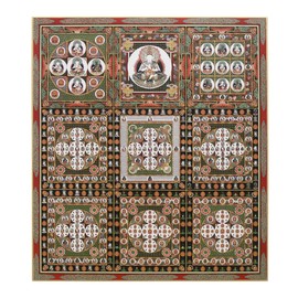 Buddhist Color Paper, Mandala, Kongou World, Dark Color Type