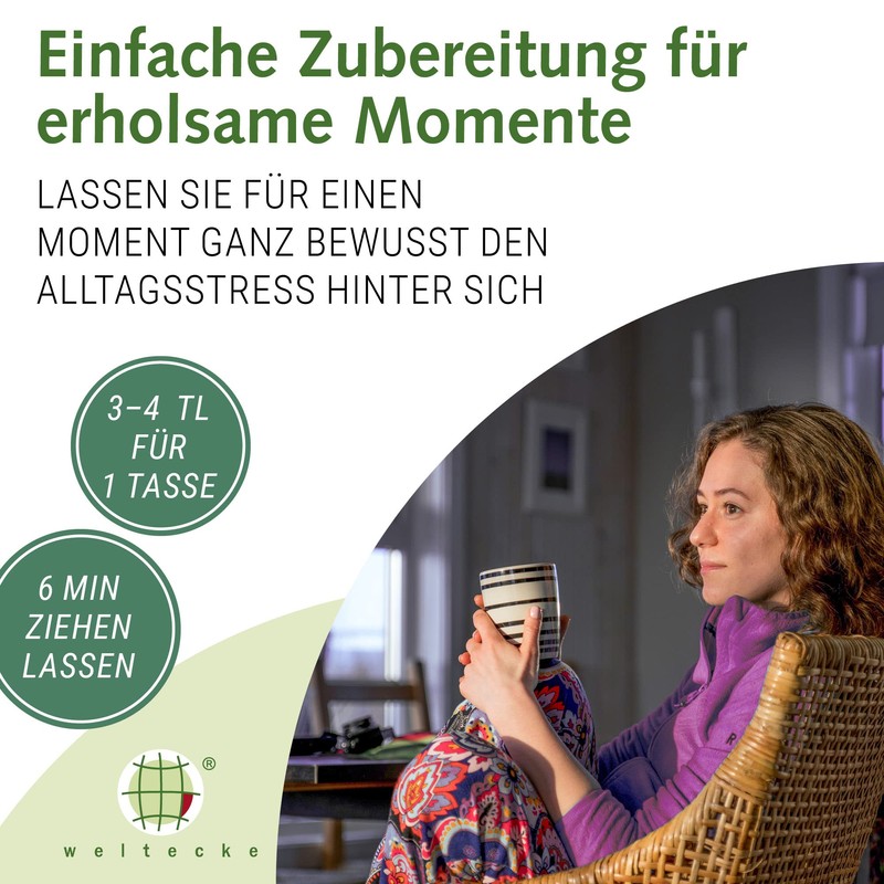 Weltecke Bio-Brennnessel-Tee lose 250 g | Frisch abgefüllt | In