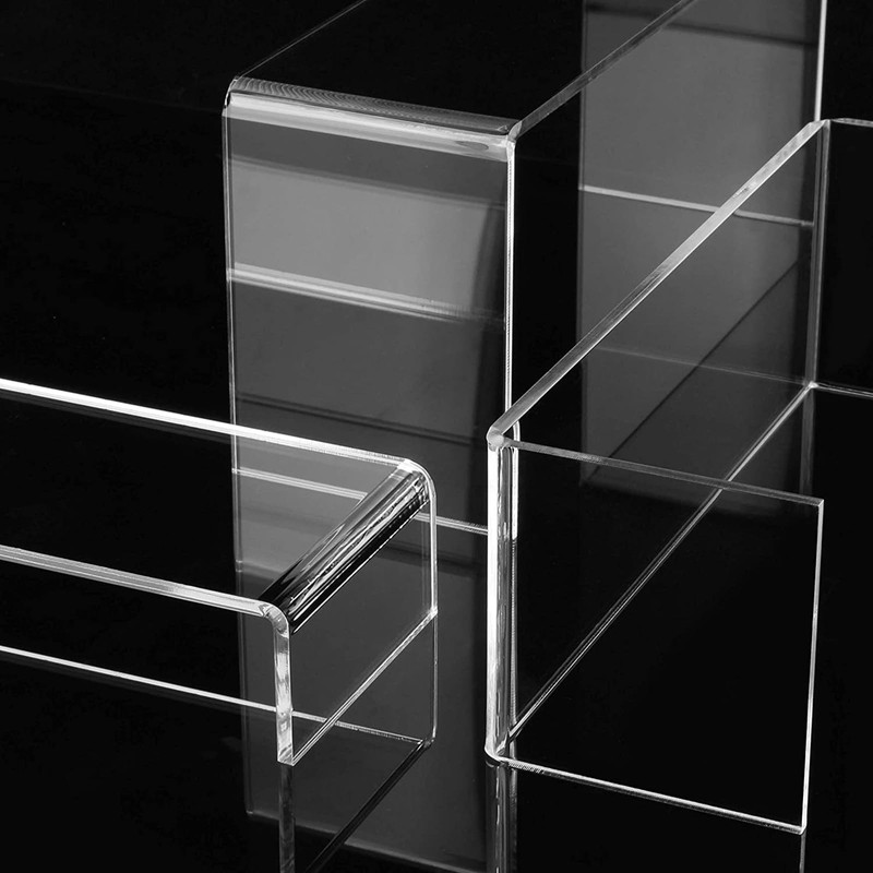 6 Sets Acrylic U-Shaped Display Stand, Clear Acrylic Display Risers