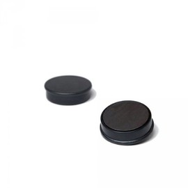 20 x Magnetic Pin 24 x 7 mm, Colour: Black, Decorative Magnet for Notice Board, Whiteboard, Magnetic Board