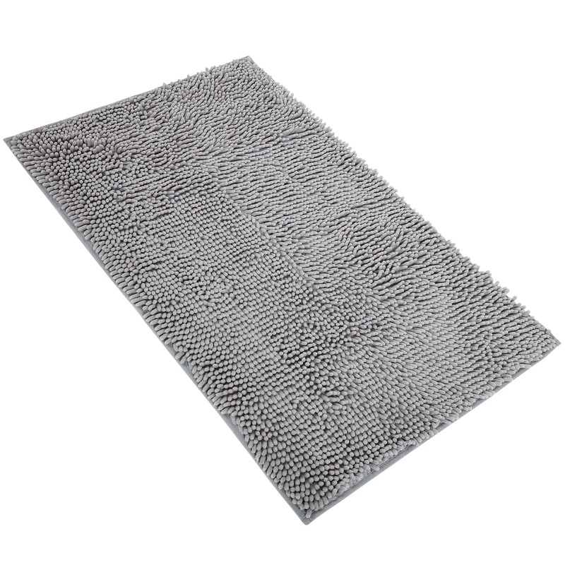 INYEEXUP Chenille Bath Mat, Non-Slip, Washable, Bathroom Rug, 40 x