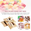 HSEAMALL 50PCS Wedding Favour Candy Boxes, Kraft Paper Pillow Gift