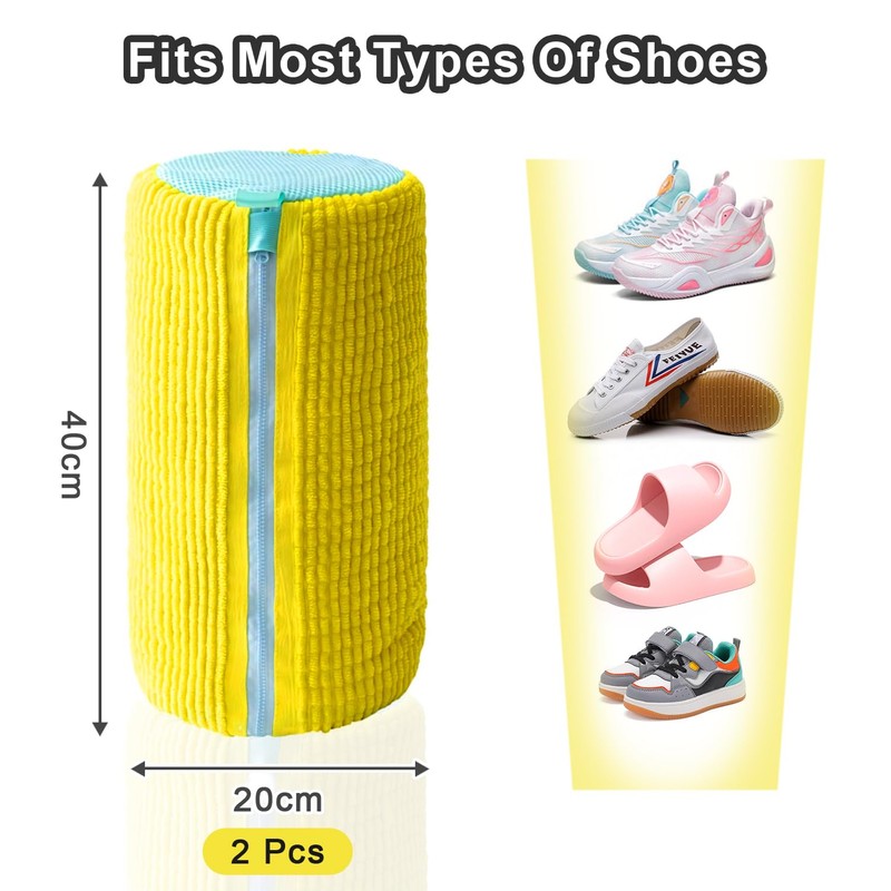 JINYJIA Laundry Shoe Bags, 2 Pieces, Washing Machine Wash Bags,