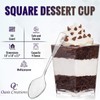 Oasis Creations Square Dessert Cup - 4 Ounce - Durable