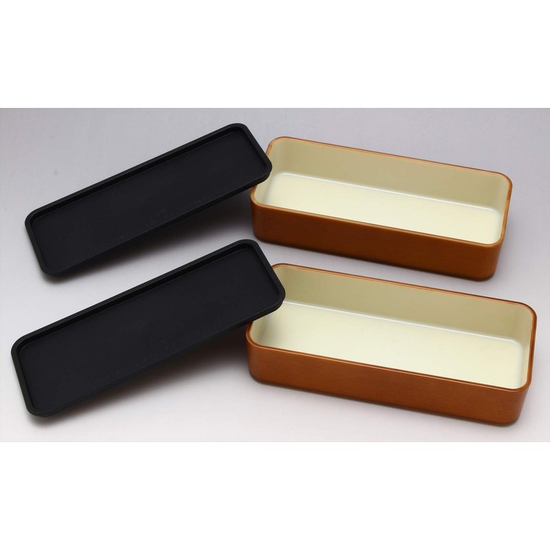 Yamanaka Paint Wood Grain Square Lunch Box Moon Rabbit M16408-4