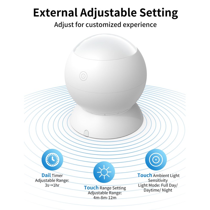 Wireless Motion Sensor Switch Kit with Split Sensor & Switch,