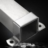 Square Pipe Clamp JruiZhp10 Pcs Square Oblong Pipe Clamp,Stainless Steel