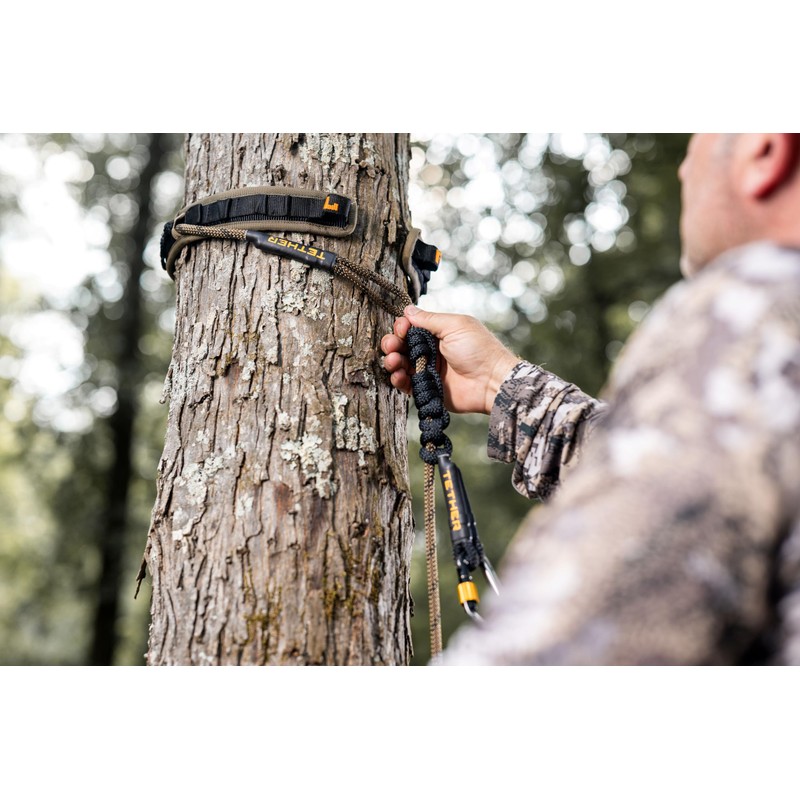 Hunter Safety System SlapStrap Single: Rope Management System for Saddle