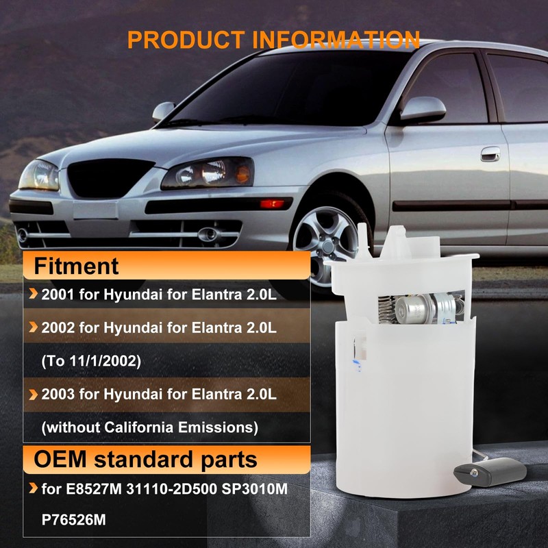 E8527M Fuel pump assembly with Sending Unit - Compatible with
