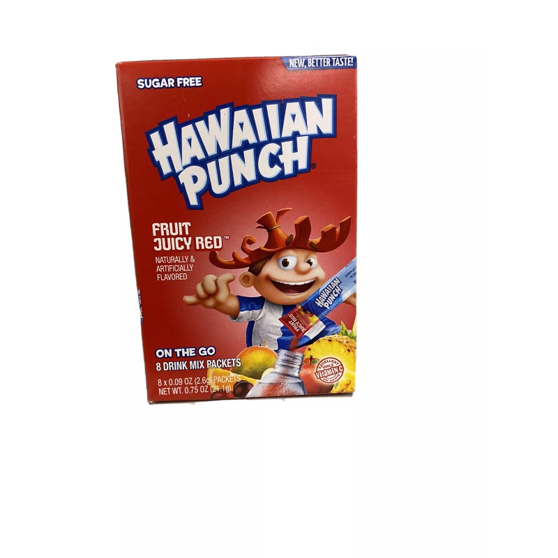 HAWAIIAN PUNCH FRUIT JUICY RED Singles To Go Lot Of