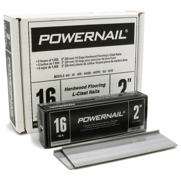 Powernail 16 Gage 2" Cleats. Box of 5,000