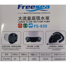 Freesea FS-830 submersible fountain pump aquarium pond Pump.  317 gph, 1200 lh