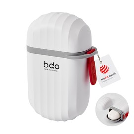 Topavatop Compact Travel Soap Case, Leakproof Soap Box with Lid, Bar Soap Holder for Traveling, Portable Soap Box with Drainage Layer for Gym, School, Camping, Trip, Outdoor - White