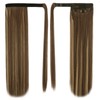 BARSDAR Straight Ponytail Extension - 20 Inch Long Straight Wrap