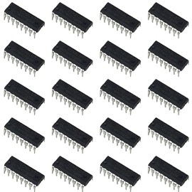 PENGLIN 20pcs 74HC595N 74HC595 8-Bit Sliding Register with 3-State Locked Output DIP-16