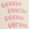French False Nails - 24Pcs Square Press On Nails Short,12