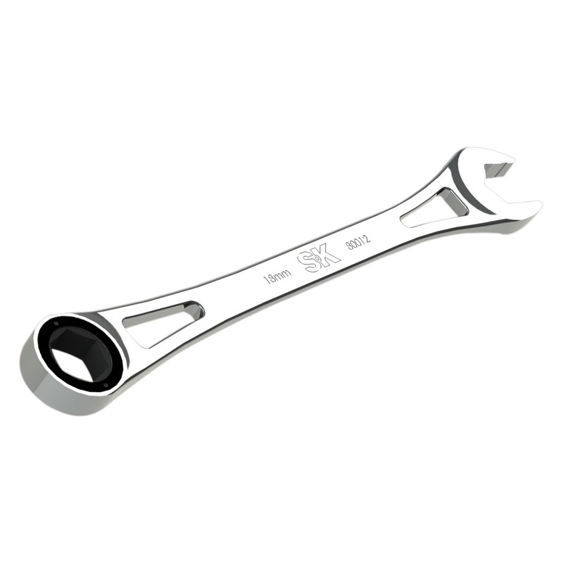 SK Tools USA 18MM, 6 Point, X-Frame® Combination Ratcheting Wrench