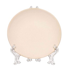 Baker Ross Small Ceramic Plates and Stands for Kids - Craft and Decorations (Pack of 4)