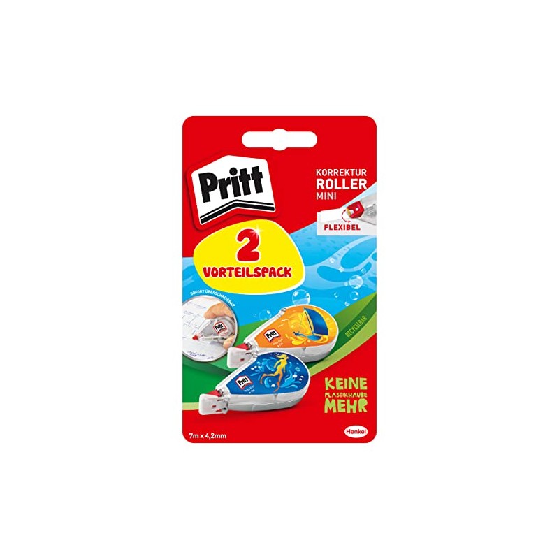 Pritt 9H PRB22 Flex Design Correction Tape Set, Mini Format,